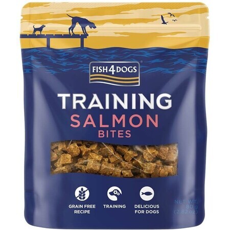 Fish4Dogs palma salmón adiestramiento perros 80 g