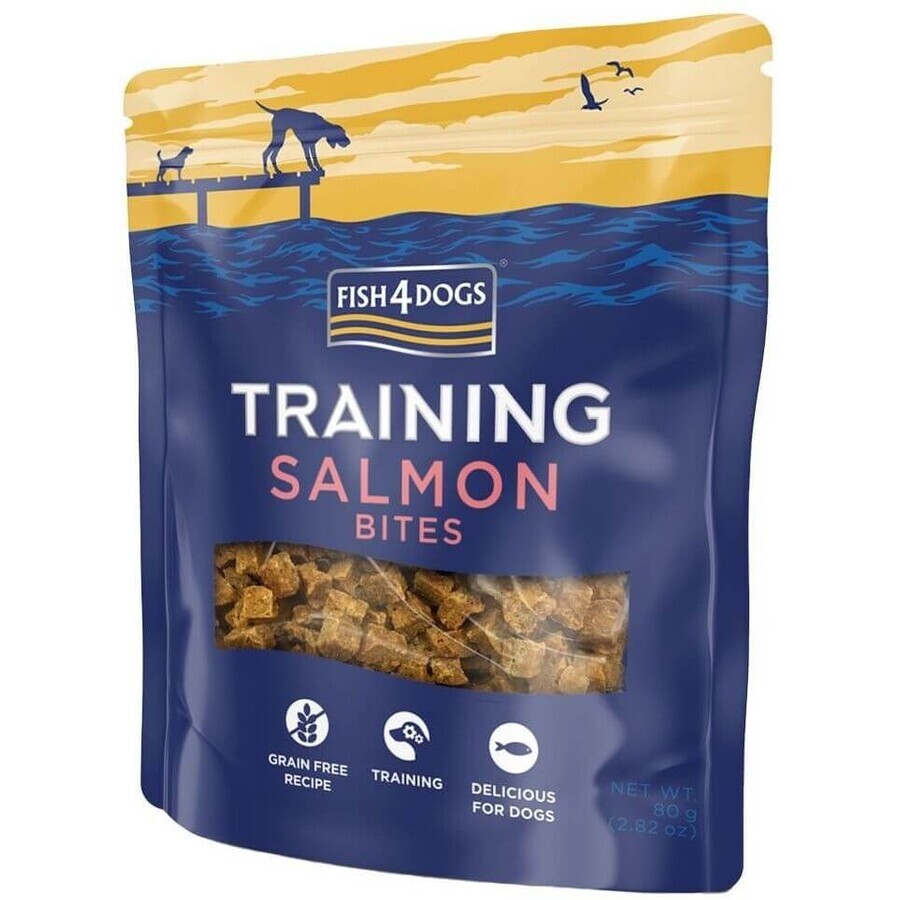 Fish4Dogs palma salmón adiestramiento perros 80 g