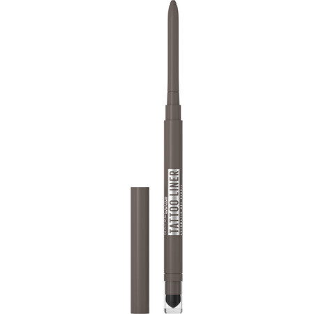 Maybelline Maybelline New York Tattoo Liner delineador automático en gel gris ahumado, 1,3 g