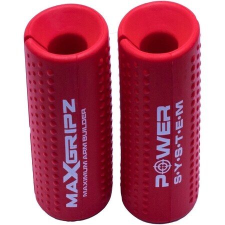 Power System Grips para barra de Halterofilia MAX GRIPZ RED. XL 2 pcs