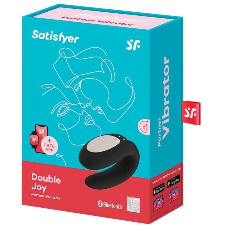 Satisfyer Double Joy Vibrator paar zwart