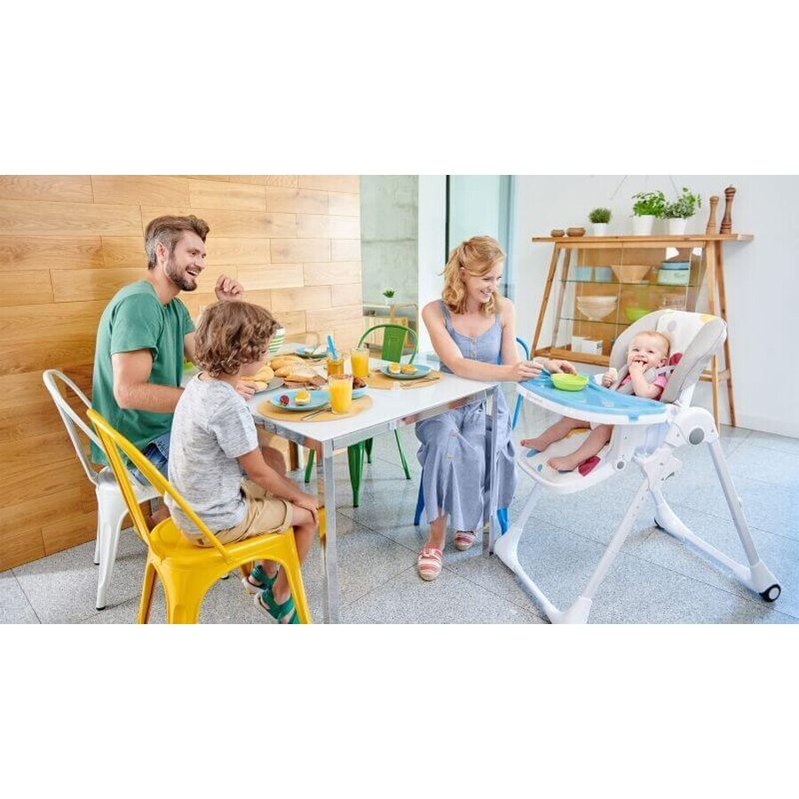 Kinderkraft YUMMY Silla de mesa para niños gris