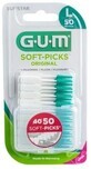 Cepillo Interdental Enc&#237;as Palillos Blandos con Fl&#250;or Grande 50 unid.