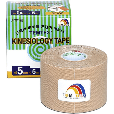 Temtex Kinesology tape Cinta beige 5cm x 5m