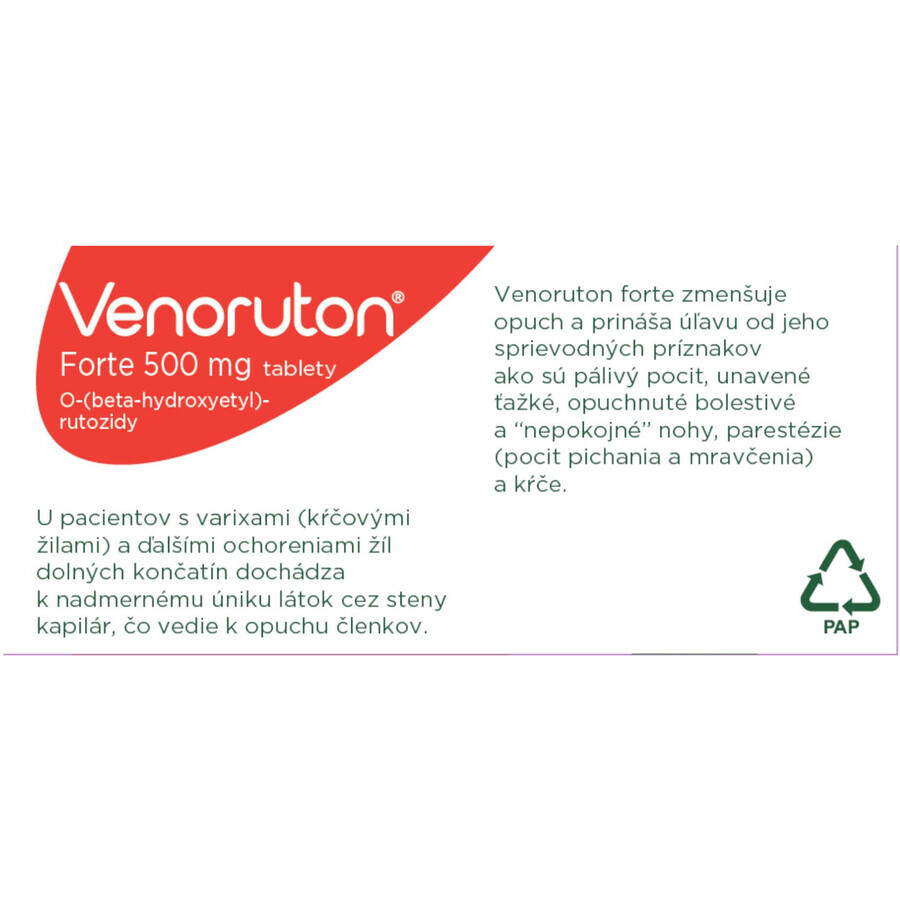 Venoruton Forte 500 mg 60 comprimidos