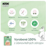 Muumi Baby 4 Maxi 7-14 kg, paquete mensual de pañales ecológicos, 138 unidades