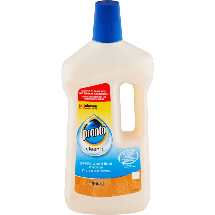 Pronto Clean It, Detergente jabonoso para suelos de madera, Original 750 ml