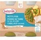 Men&#250; Babybio guisantes y patatas con bacalao 2 x 200 g