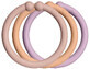 BIBS Loops anillos, Blush/ Peach/ Dusky Lilac 12 piezas