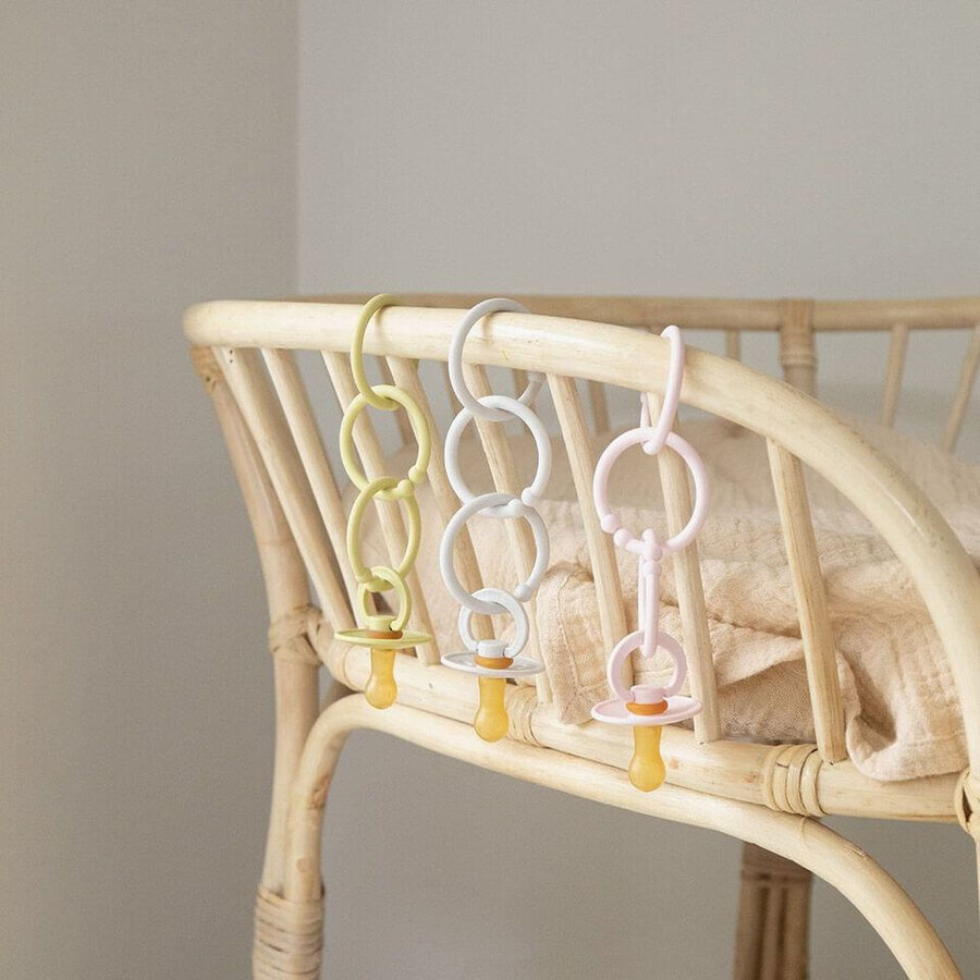 BIBS Loops rings, Blush/ Peach/ Dusky Lilac 12 pcs