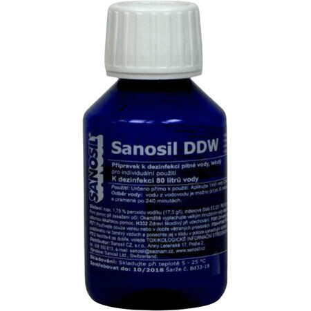 Sanosil DDW desinfección agua potable 80ml/80l agua 80 ml