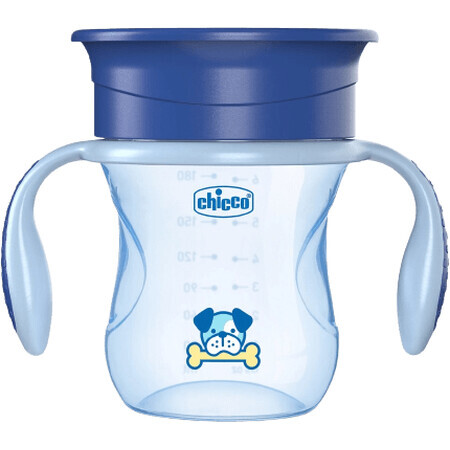 Chicco Taza Perfect 360 con asas azul 12m+ 200 ml