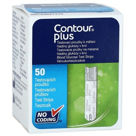 Tiras de diagnóstico Contour PLUS 50 unidades