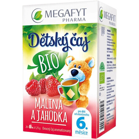 Megafyt Té Infantil Ecológico Frambuesa y Fresa 20 x 1,75 g