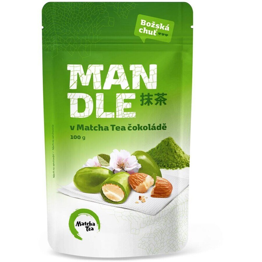 Té matcha Almendras en chocolate matcha 100 g