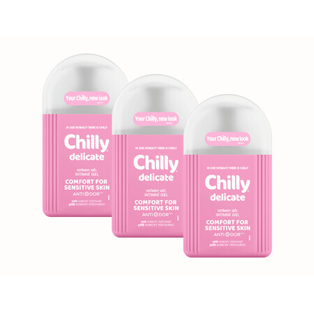 Gel íntimo Chilly Delicate TRIO 3 x 200 ml