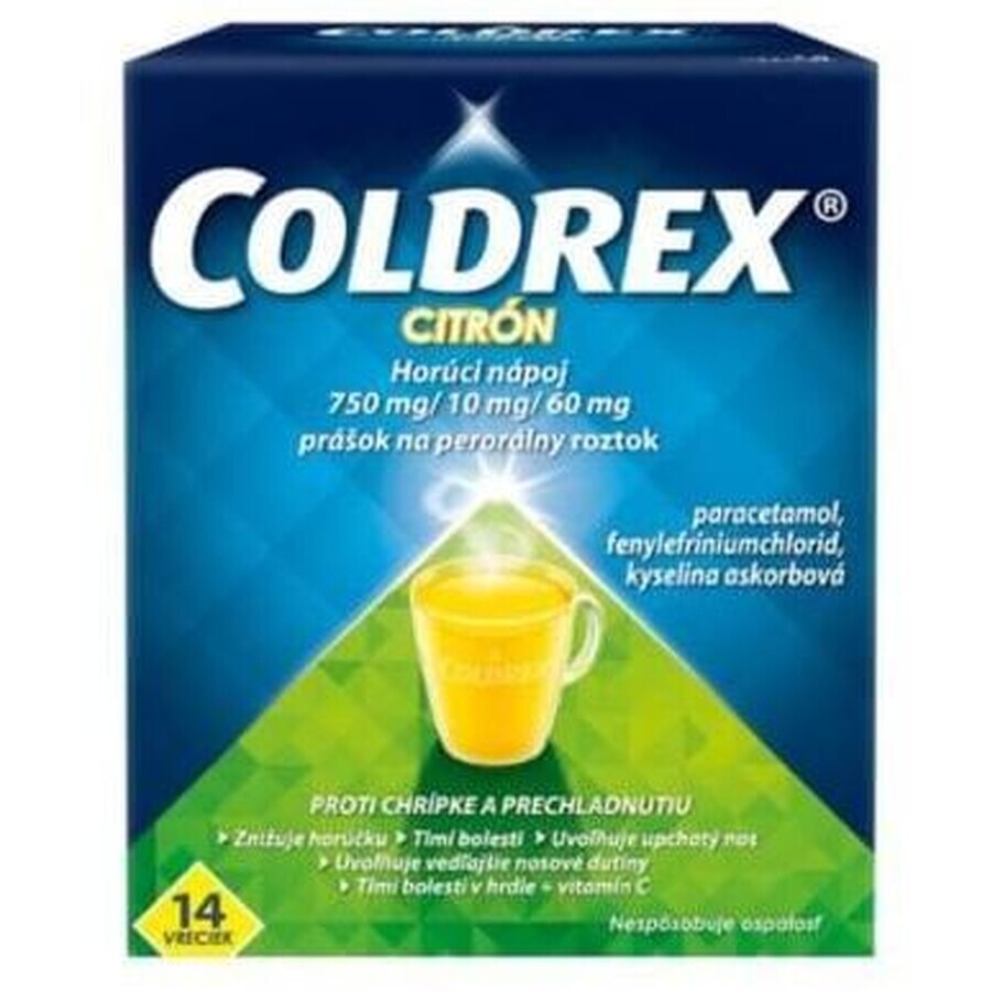 Coldrex warme drank citroen 14 zakjes