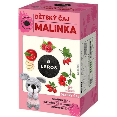 Leros Té de Frambuesa Infantil 20 x 2 g