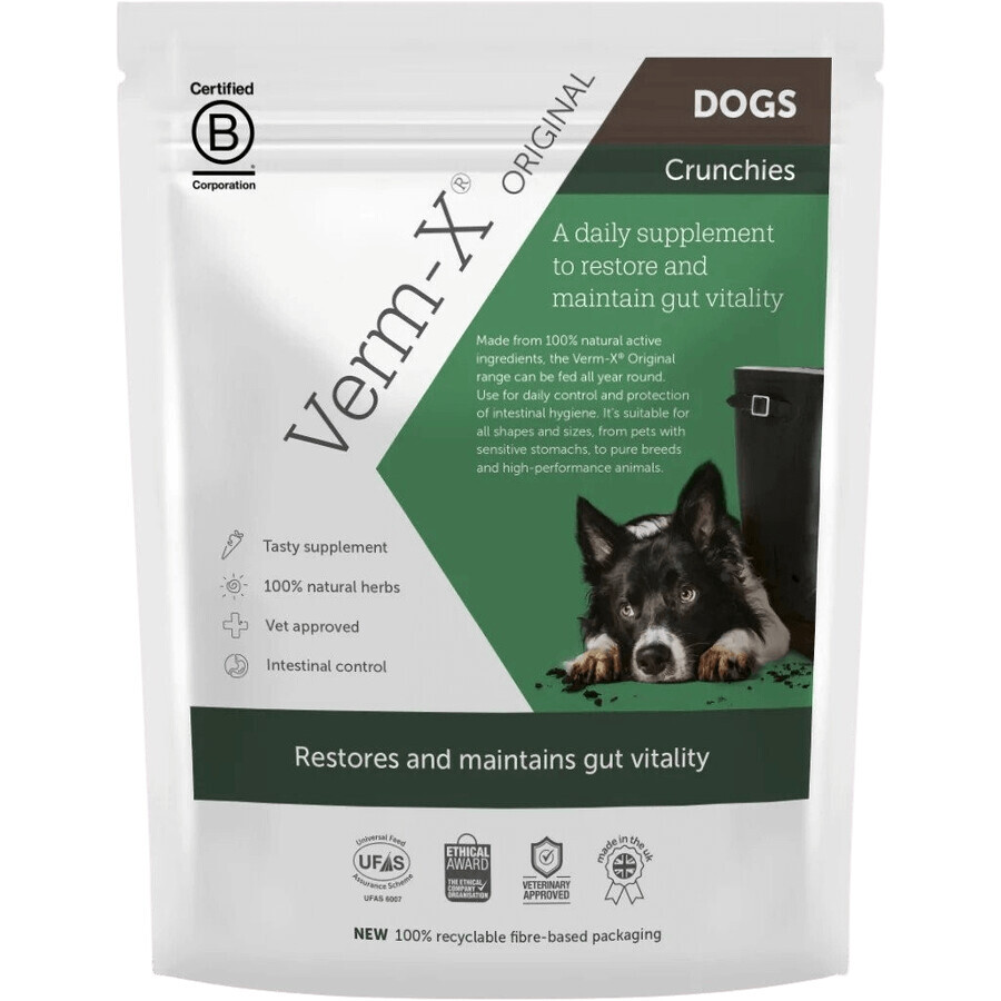 Verm-X Gránulos naturales contra los parásitos intestinales para perros 100 g