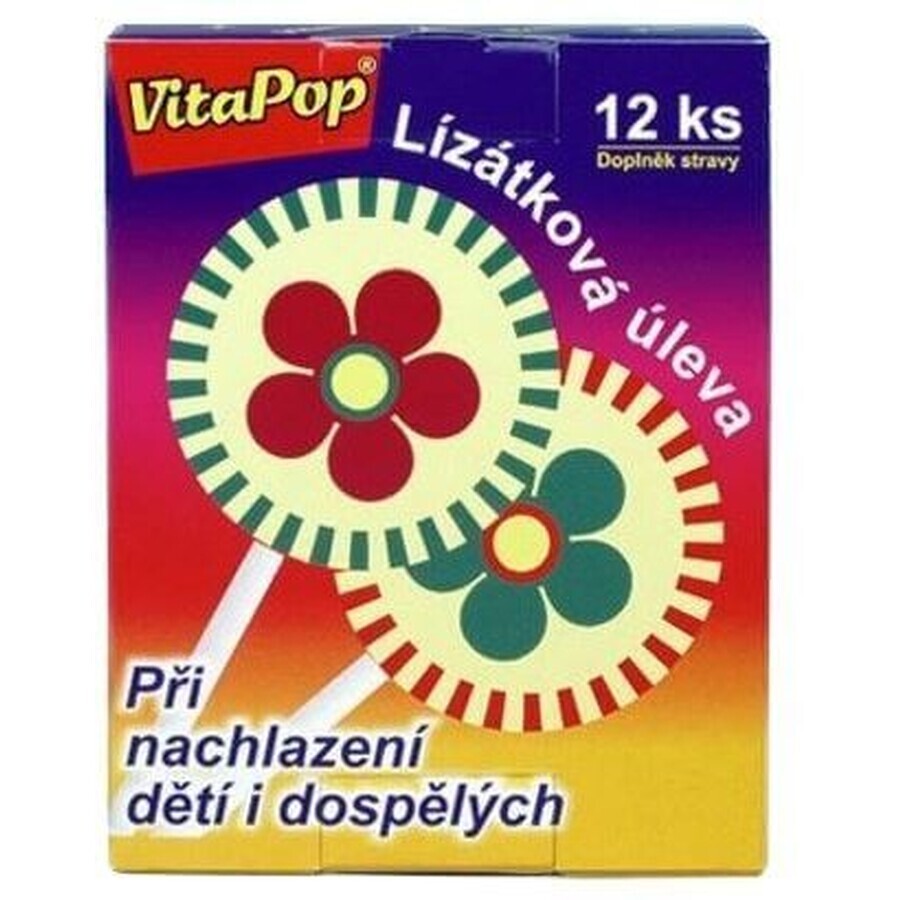 VitaPop Piruleta para resfriados en niños y adultos 12 unidades