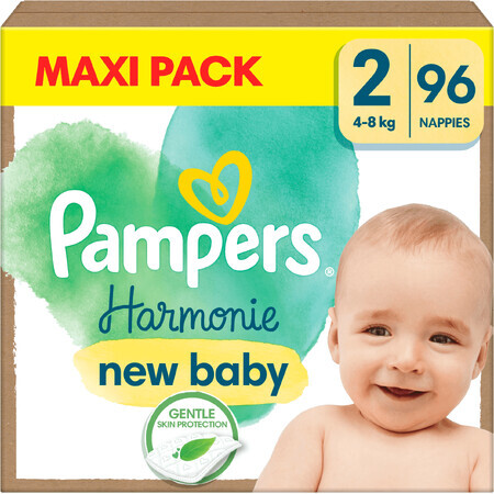 Pampers Harmonie Bebé talla. 2, 96 pzs