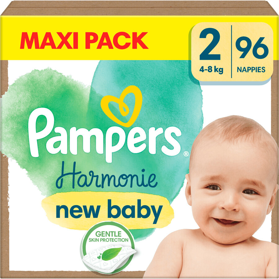 Pampers Harmonie Bebé talla. 2, 96 pzs