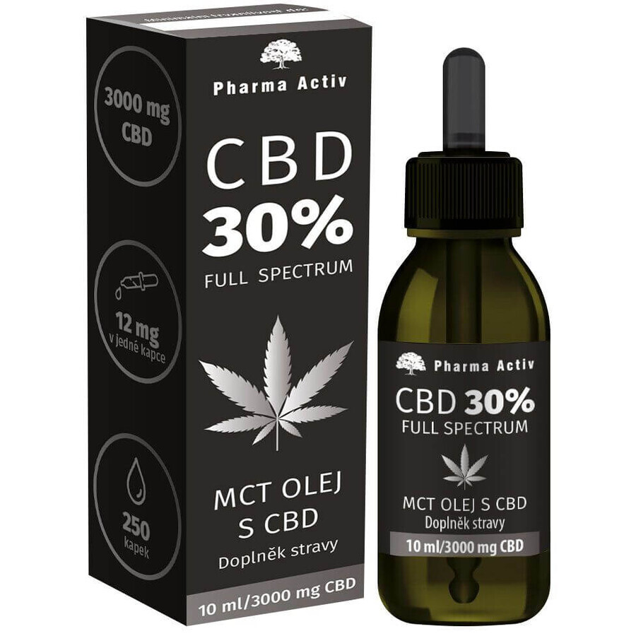 Pharma Activ CBD 30% Aceite MCT con CBD 3000mg 10 ml