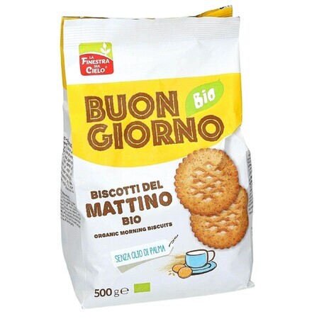 Biscuits biologiques sans huile de palme Buongiorno, 500 gr, La Finestra Sul Cielo