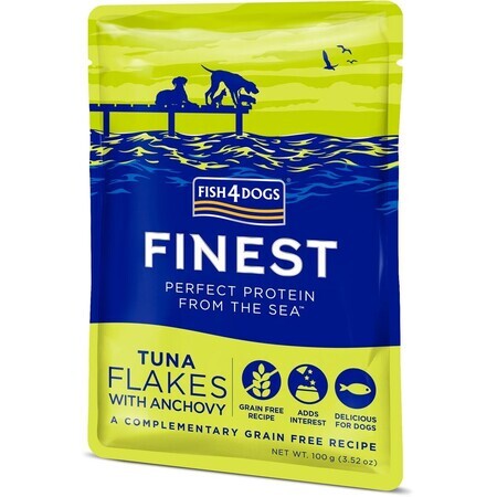 Fish4Dogs Cápsulas para perros Finest Trozos de atún con anchoa 100 g