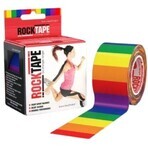 Banda kinesiologică RockTape H2O, curcubeu 5 m