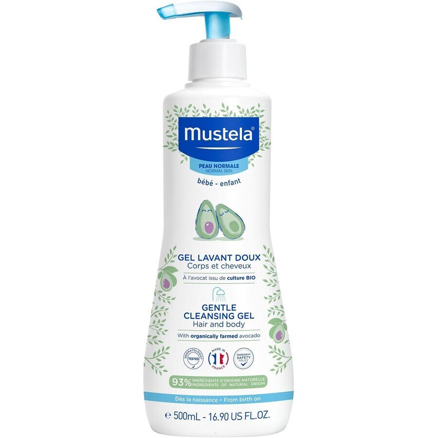 Mustela Gel Limpiador Suave Corporal y Capilar 500 ml