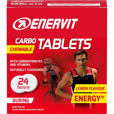 Enervit Carbo limón 24 comprimidos