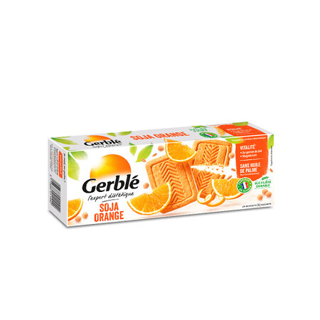 Galletas dietéticas con soja y naranja, 280g, Gerble