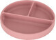 Plato para compartir de silicona Petite&amp;Mars Round Take&amp;Match Dusty Rose 6m+