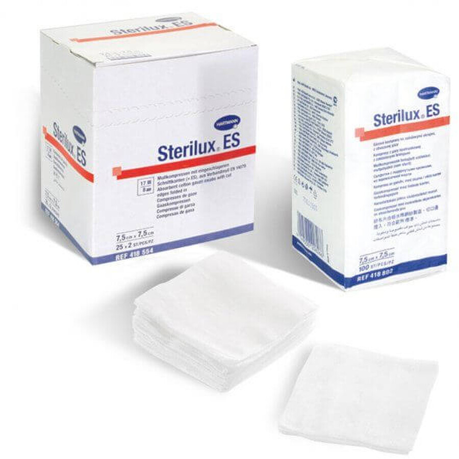 Hartmann Sterilux Sterilux es compresse non stérile avec bords pliés 100 pcs