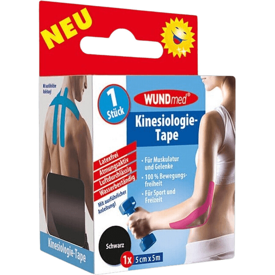 Wundmed Kinezio Tape negro 5cmx5m