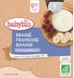 Babybio postre leche frambuesa pl&#225;tano 4 x 85 g