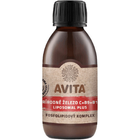 Avita Hierro Natural C+B9+B12 Lipozomal Plus 200 ml