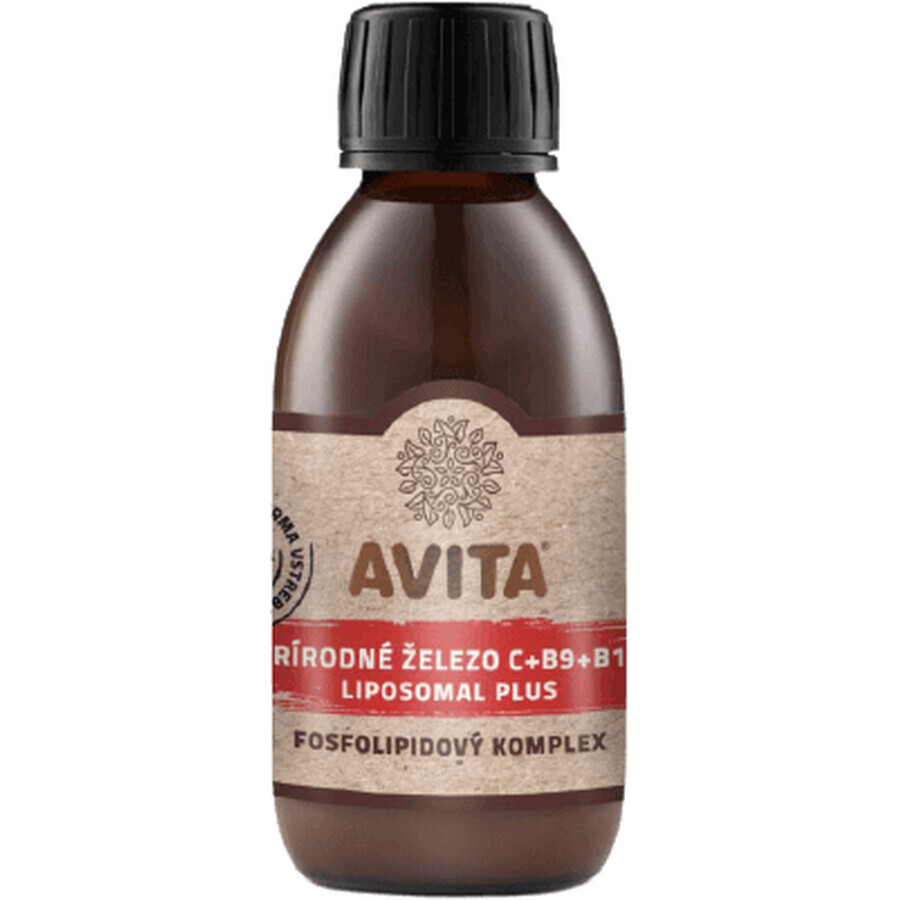 Avita Hierro Natural C+B9+B12 Lipozomal Plus 200 ml