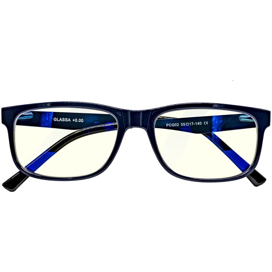 Glassa Gafas de ordenador PCG02 D0.5+ negro/azul