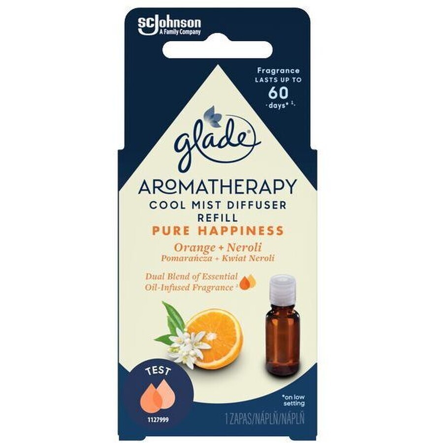 Glade Aromatherapy Cool Mist Aceite esencial para difusor aromático Recambio Pure Happiness 17,4 ml