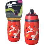 Tommee Tippee Superstar Sportee, vaso deportivo sin derrames, 12m+, rojo 266 ml