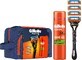 Set de regalo Gillette: maquinilla fusion + 4 cabezales + gel fusion 200 ml