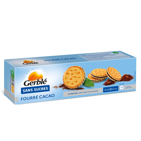 Galletas de crema de chocolate sin azúcar, 185 gr, Gerble Expert Dietitic