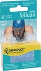 Ohropax Silicone Aqua Ear Inserts en caja de 6 unidades