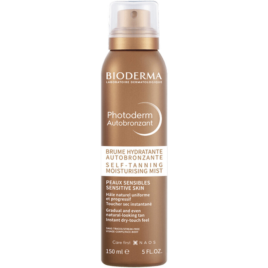 Bioderma Photoderm Autobronceador Spray autobronceador hidratante para un bronceado natural 150 ml