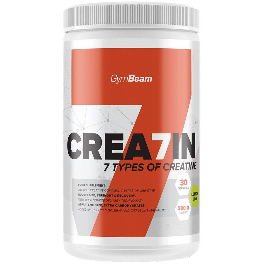 GymBeam Creatine Crea7in Té helado de melocotón 600 g