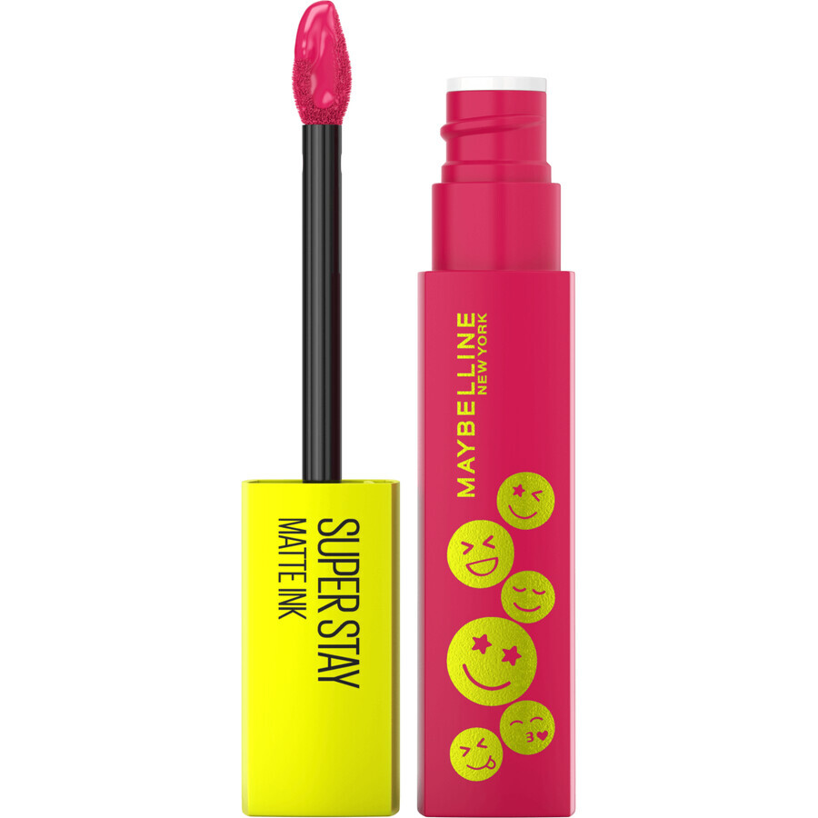 Maybelline New York Superstay Matte Ink Moodmakers 460 Optimist Flüssiger Lippenstift, 5 ml