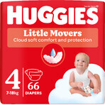 Huggies® Little Movers Nappy 4 (7-18 kg) 66 pcs