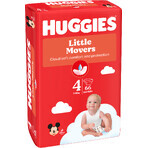 Huggies® Little Movers Nappy 4 (7-18 kg) 66 pcs